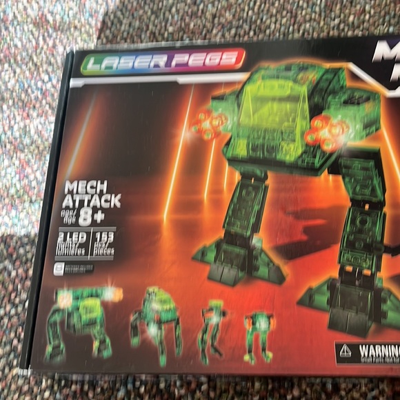 NEW Laser Pegs Multi models 5 in 1 mech attack light up LED action figure - Picture 2 of 7